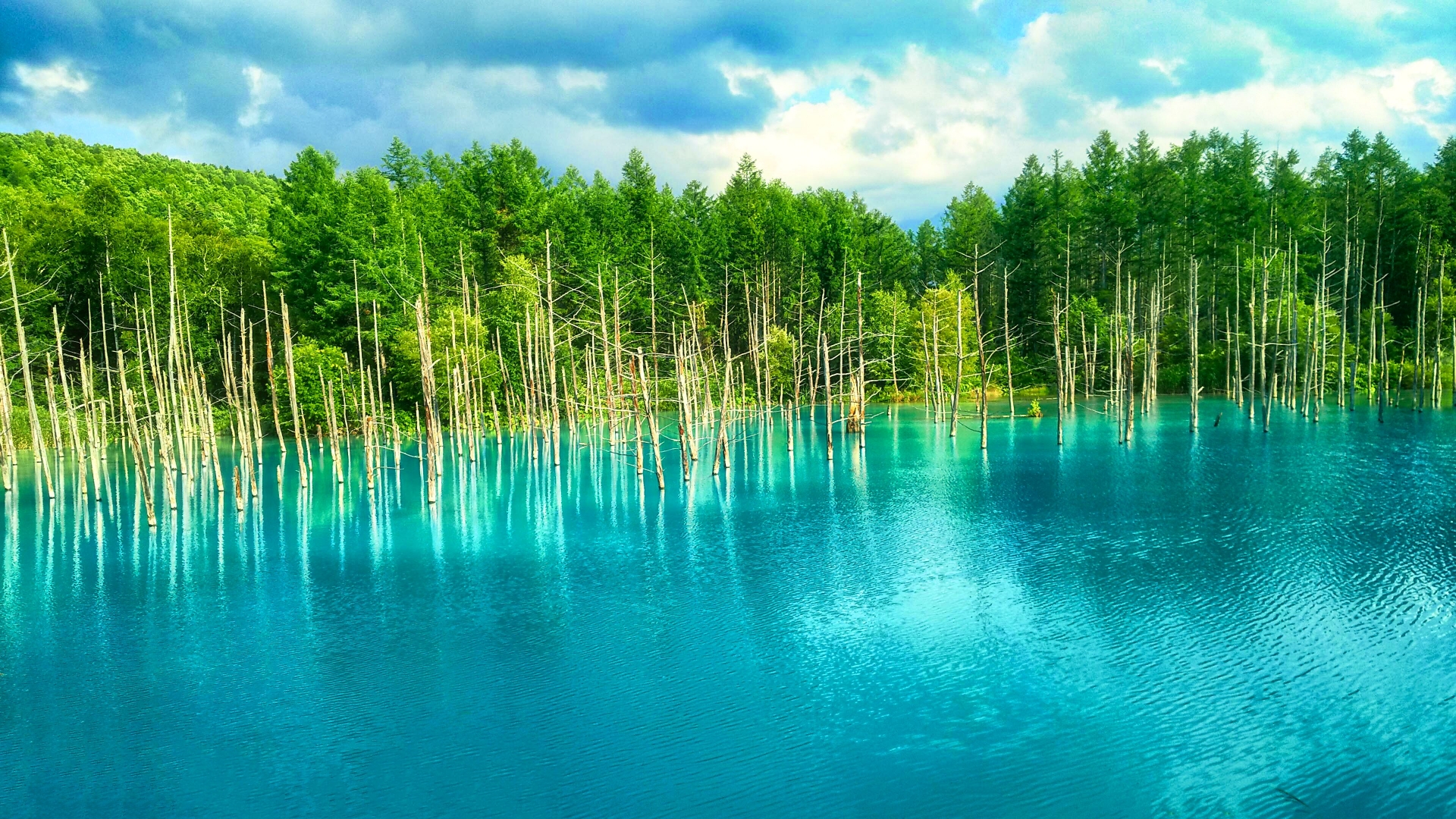 Hokkaido, Shirogane Blue Pond